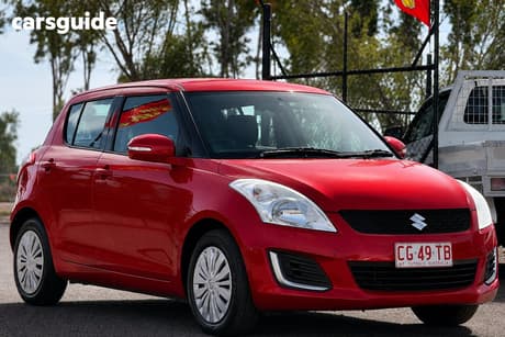 Red 2016 Suzuki Swift Hatchback Gl