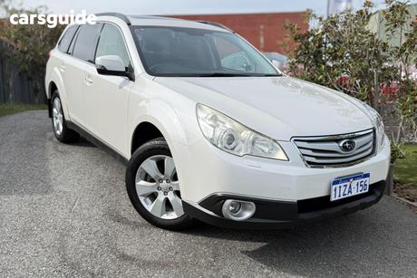 White 2012 Subaru Outback Wagon 3.6R Premium