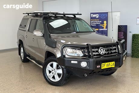 Beige 2019 Volkswagen Amarok Dual Cab Utility V6 Tdi 550 Highline