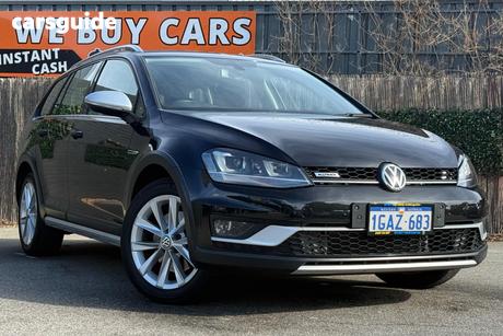 Black 2015 Volkswagen Golf Wagon Alltrack 132 Tsi
