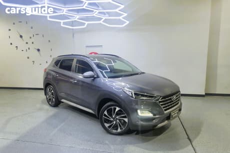 Grey 2020 Hyundai Tucson Wagon Highlander (Awd) Black Int