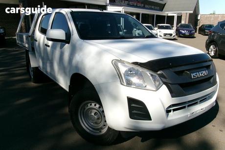 White 2018 Isuzu D-MAX Crew Cab Chassis Sx (4X4)