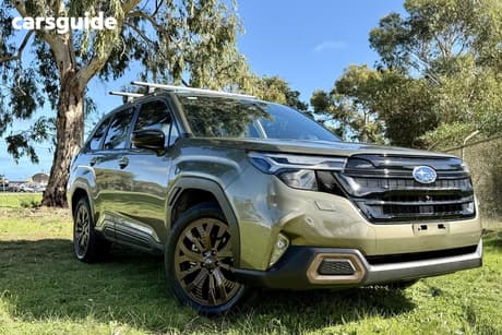 Green 2025 Subaru Forester Wagon Hybrid Sport (Awd)