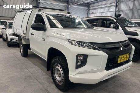 White 2020 Mitsubishi Triton Cab Chassis Glx