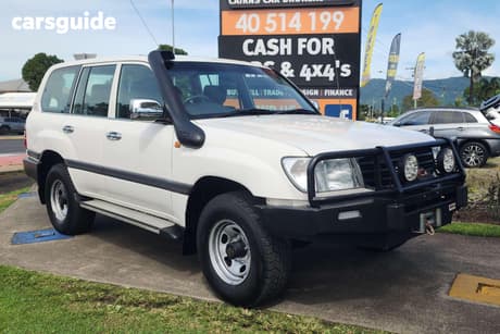 White 1998 Toyota Landcruiser Wagon Gxl (4X4)