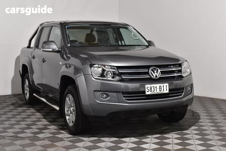 Grey 2015 Volkswagen Amarok Dual Cab Utility Tdi420 Highline (4X4)