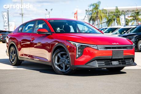 Red 2024 Kia K4 Sedan S