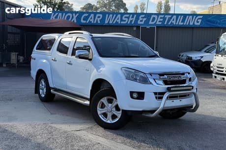 White 2016 Isuzu D-MAX Crew Cab Utility Ls-Terrain Hi-Ride (4X4)