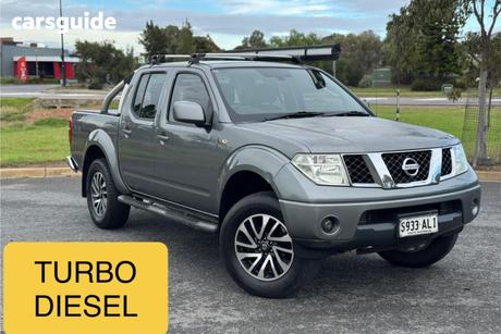Grey 2011 Nissan Navara Dual Cab Pick-up St (4X4)