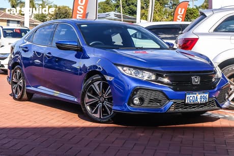 Blue 2018 Honda Civic Hatchback Vti-L