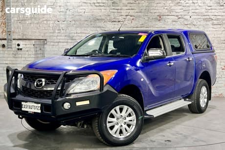 Blue 2013 Mazda BT-50 Dual Cab Utility Xtr (4X4)
