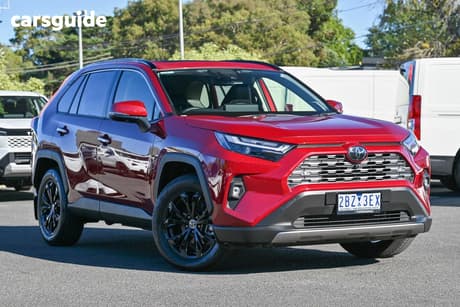 Red 2025 Toyota RAV4 Wagon Cruiser (Awd) Hybrid