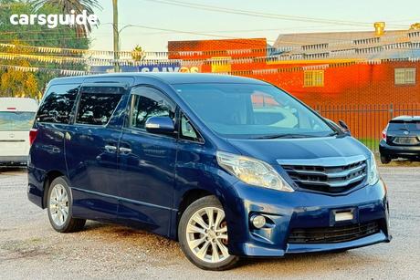 Blue 2009 Toyota Alphard Commercial