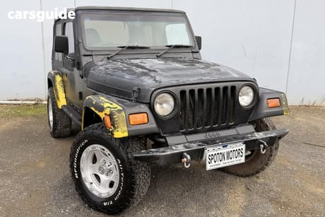 Black 1997 Jeep Wrangler Sedan SPORT (4X4)