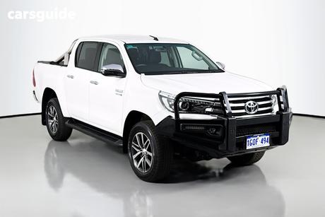 White 2018 Toyota Hilux Dual Cab Utility Sr5 (4X4)