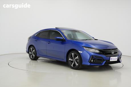 Blue 2021 Honda Civic Hatchback Vti-Lx