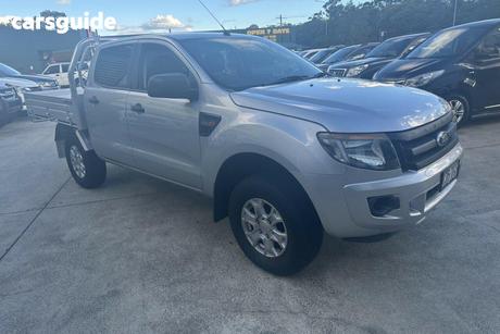 Silver 2013 Ford Ranger Crew Cab Pickup Xl 2.2 Hi-Rider (4X2)