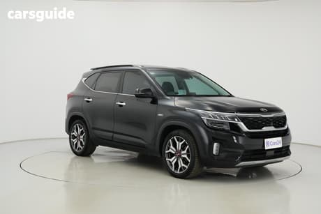 Red 2021 Kia Seltos Wagon Gt Line (Awd)