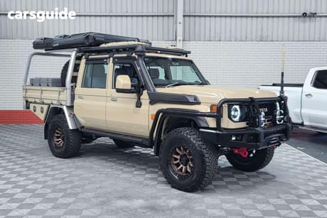 Beige 2025 Toyota Landcruiser 70 Series Double Cab Chassis Lc79 Gxl + Diff Locks