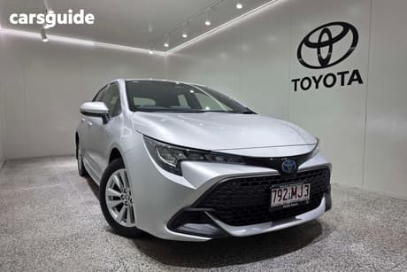Silver 2025 Toyota Corolla Hatchback Ascent Sport Hybrid
