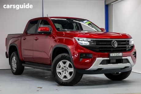 Red 2023 Volkswagen Amarok Dual Cab Utility Life Tdi500 4Motion
