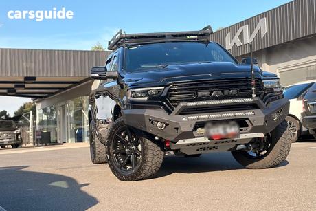 Black 2022 RAM 1500 Crew Cab Utility Laramie Rambox (Hybrid)
