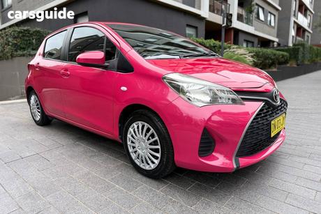Red 2016 Toyota Yaris Hatchback Ascent