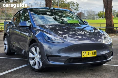 Grey 2023 Tesla Model Y Wagon Rear-Wheel Drive