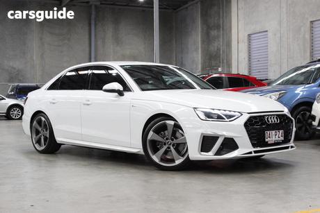 White 2021 Audi A4 Sedan 35 Tfsi Mhev