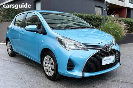 Blue 2014 Toyota Yaris Hatchback Ascent