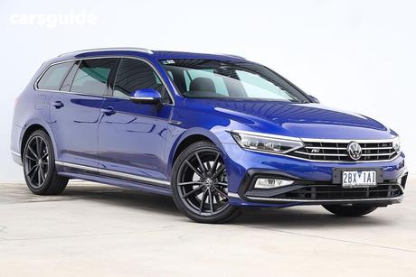 Blue 2023 Volkswagen Passat Wagon 206Tsi R-Line (Restr Feat)