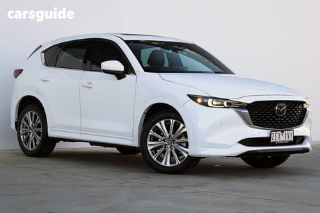 White 2022 Mazda CX-5 Wagon Akera Turbo (Awd)