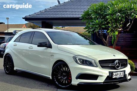 White 2015 Mercedes-Benz A45 Hatchback Amg
