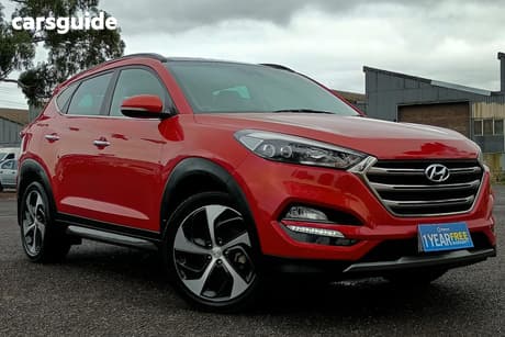 Red 2016 Hyundai Tucson Wagon Highlander (Awd)
