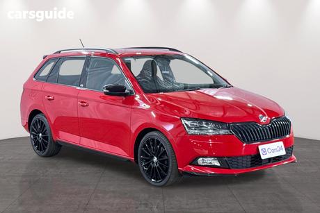 Red 2018 Skoda Fabia Wagon 81 Tsi Monte Carlo