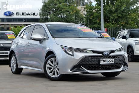 Silver 2023 Toyota Corolla Hatchback Ascent Sport Hybrid