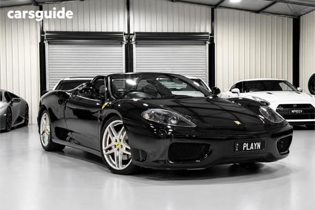 Black 2003 Ferrari 360 Convertible Spider