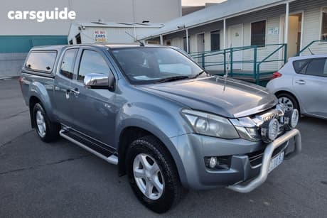Grey 2014 Isuzu D-MAX Space Cab Utility Ls-U Hi-Ride (4X4)