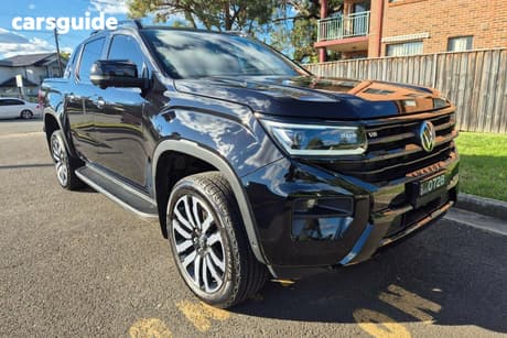 Black 2024 Volkswagen Amarok Dual Cab Utility Aventura Tdi600 4Motion
