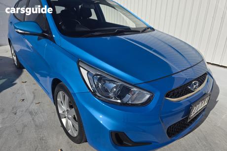 Blue 2019 Hyundai Accent Hatchback Sport