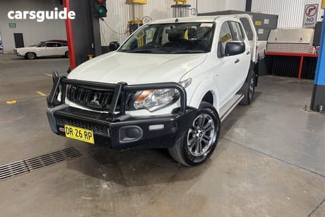 White 2018 Mitsubishi Triton Dual Cab Utility Glx Plus (4X4)
