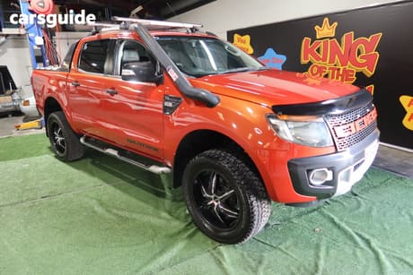 Orange 2014 Ford Ranger Crew Cab Utility Wildtrak 3.2 (4X4)