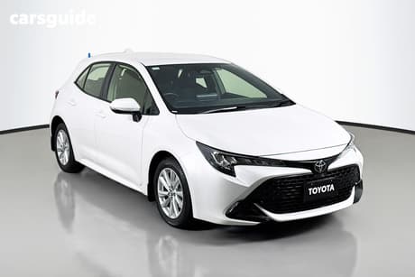White 2024 Toyota Corolla Hatchback Ascent Sport