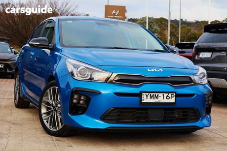 Blue 2023 Kia RIO Hatchback Gt-Line