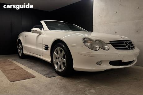White 2003 Mercedes-Benz SL500 Convertible
