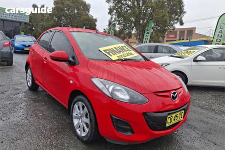 Red 2013 Mazda 2 Hatchback Neo Sport