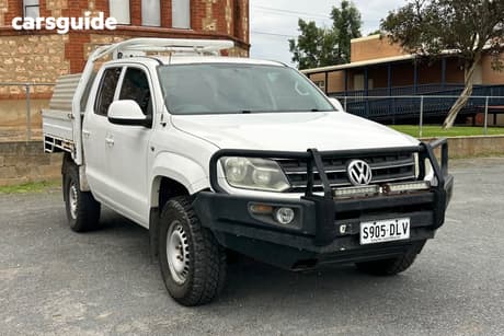 White 2012 Volkswagen Amarok Dual Cab Utility Tdi400 Trendline (4X4)
