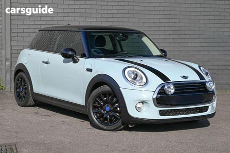Blue 2017 Mini Cooper Hatchback