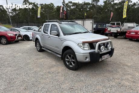 Silver 2009 Nissan Navara Dual Cab Pick-up Titanium Edition (4X4)