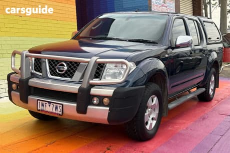 Blue 2006 Nissan Navara Dual Cab Pick-up St-X (4X4)